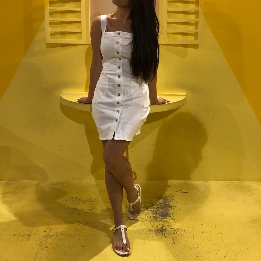 White demin dress